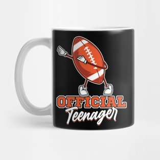 Official Teenager 13th Birthday Dabbing football Mug